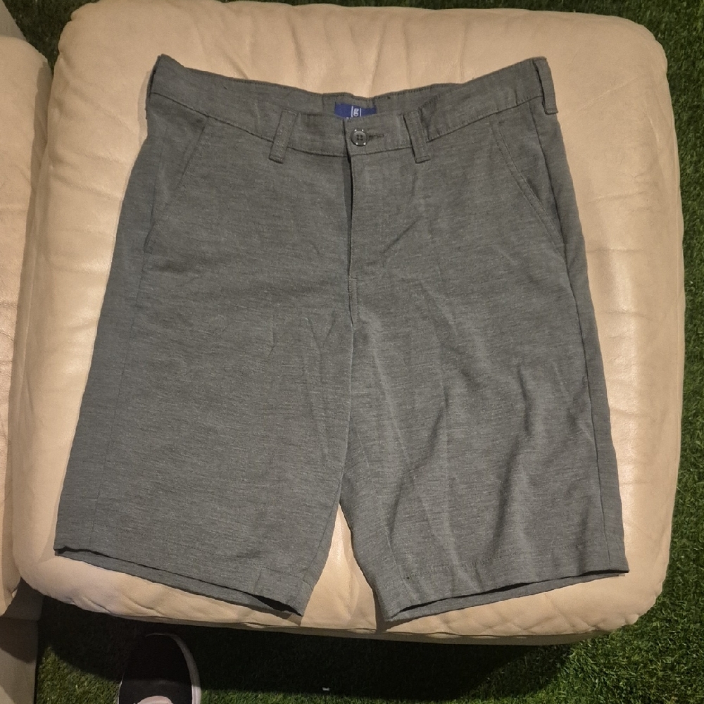 George Men's Charcoal Flat Front Shorts